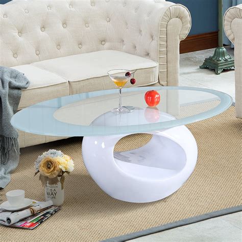 Clearance White Coffee Table Set
